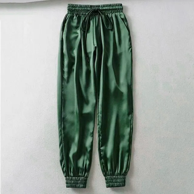 2021 Sweatpants Women Baggy Sports Pants Wide Leg Oversized Streetwear High Waisted Size S - 2XL