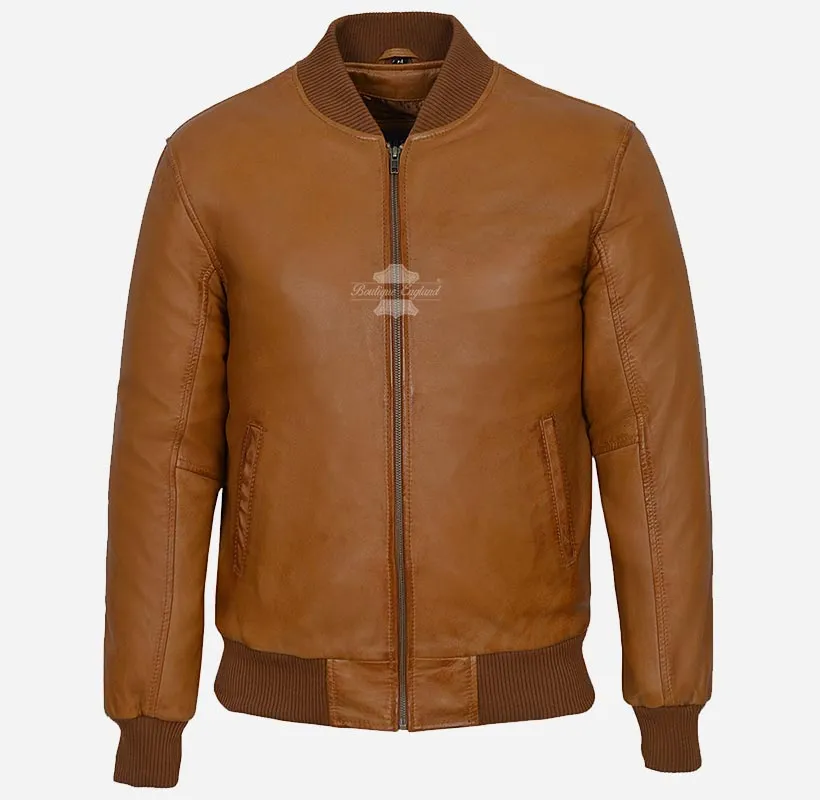 70'S Classic Leather Bomber Jacket Retro Flight Leather Jacket