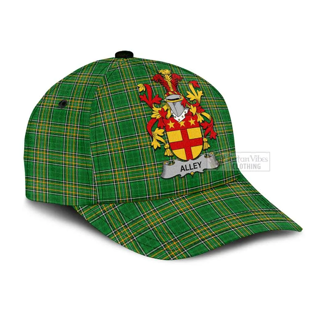 Alley Irish Clan Tartan Classic Cap with Coat of Arms