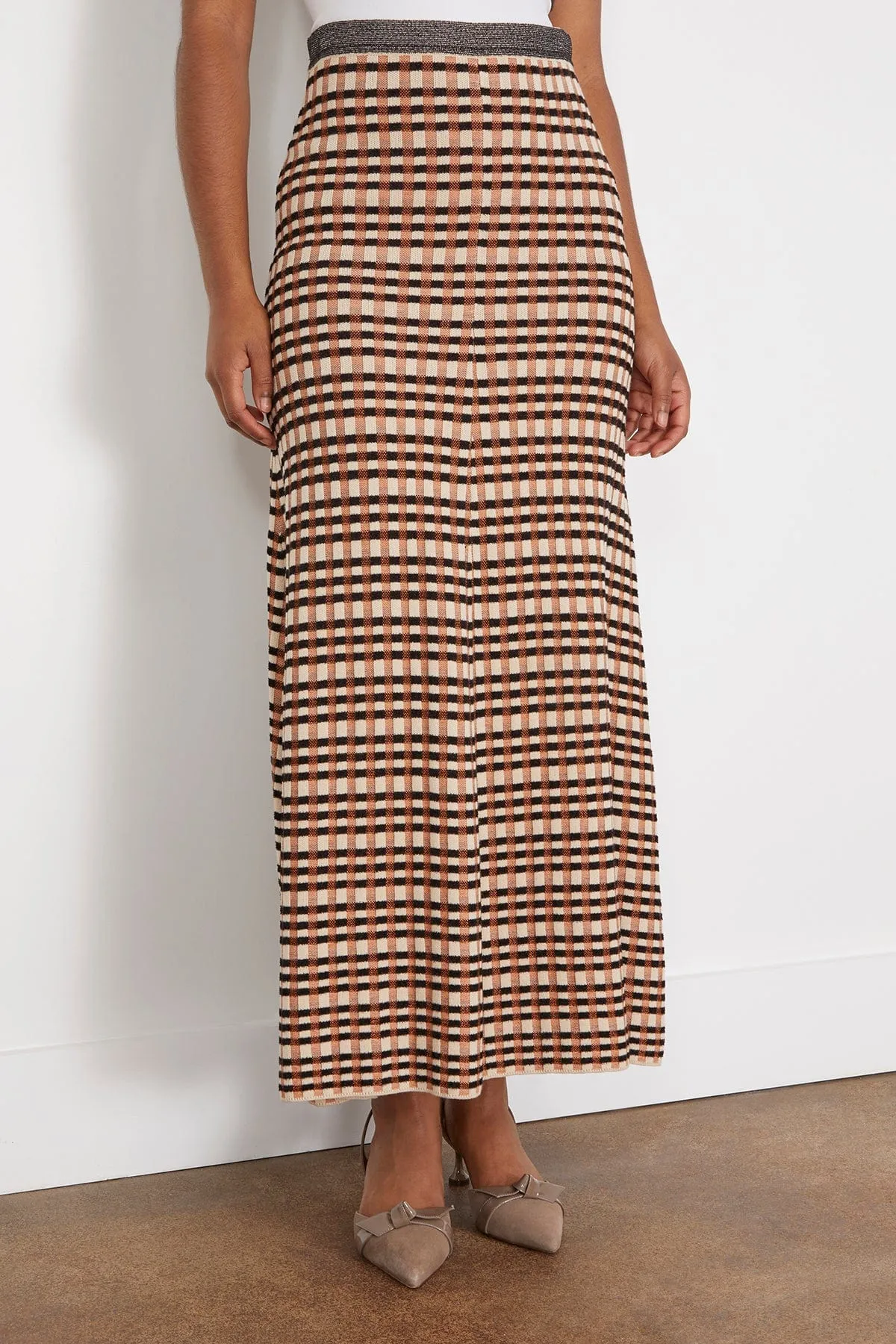 Amal Skirt in Track Tierra