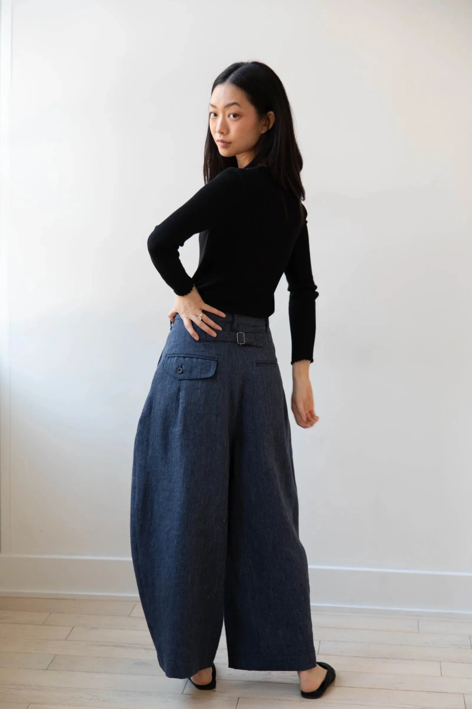 Aseedoncloud - Sankayo Trousers: Indigo