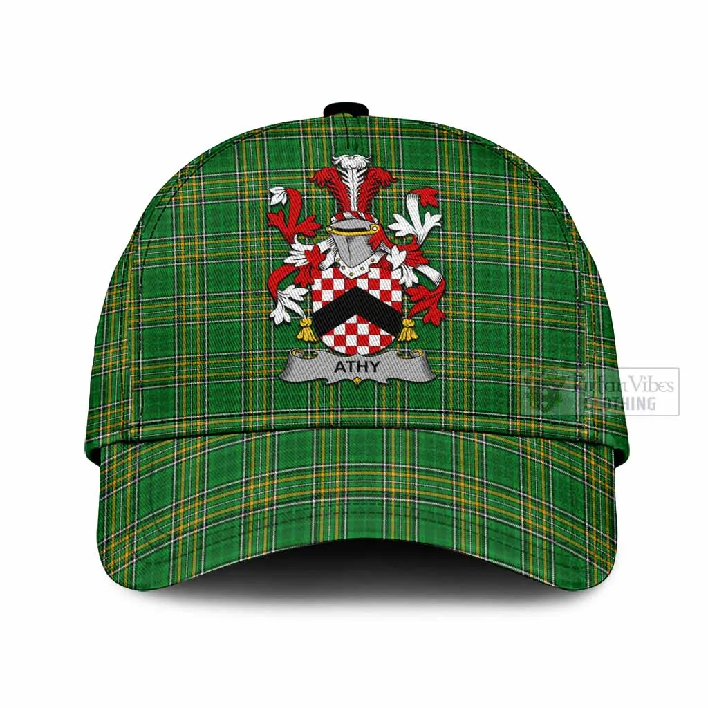 Athy Irish Clan Tartan Classic Cap with Coat of Arms