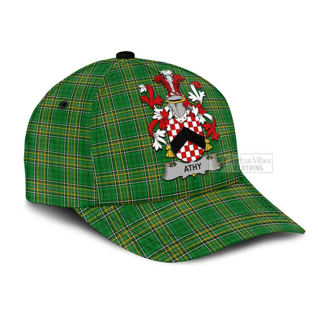 Athy Irish Clan Tartan Classic Cap with Coat of Arms