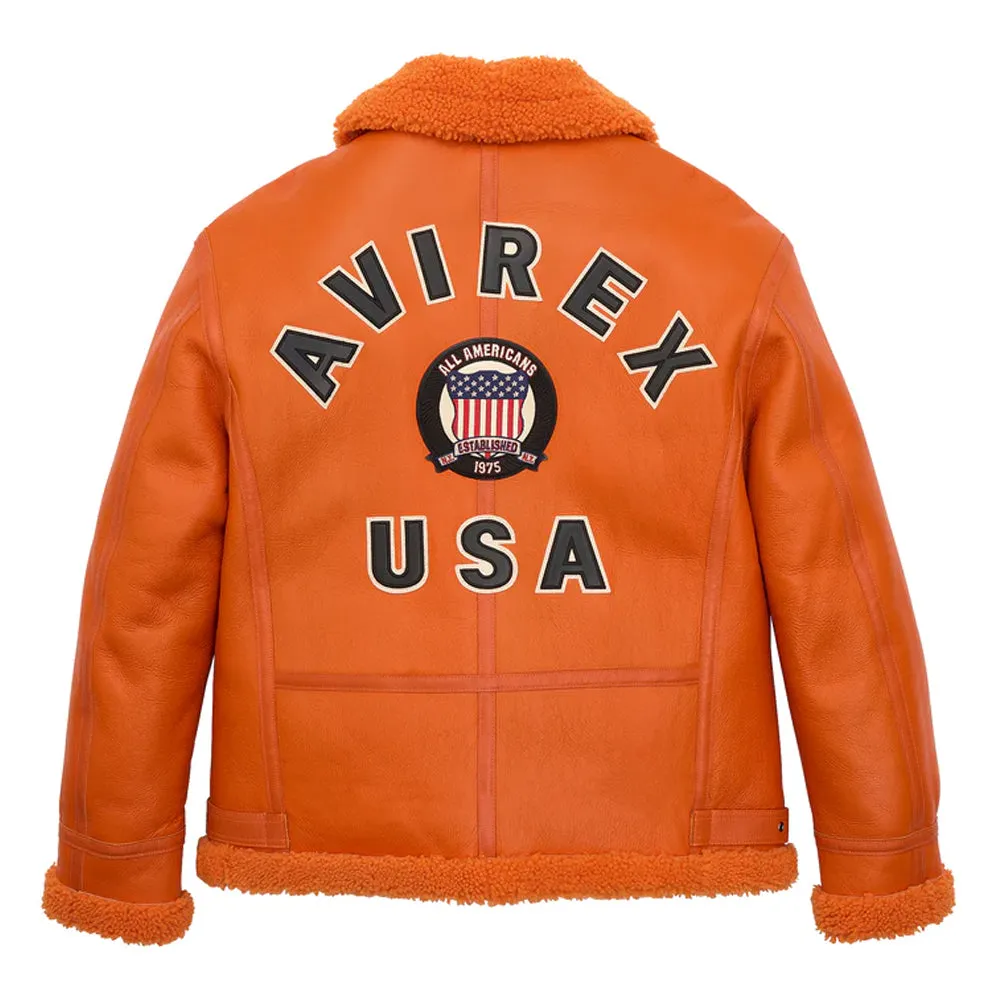 Avirex Icon Shearling Leather Jacket