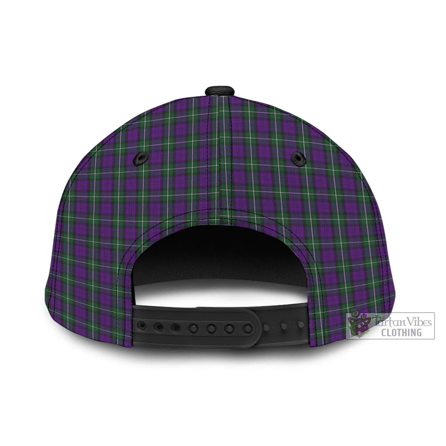 Baillie Highland Society Tartan Classic Cap with Family Crest In Me Style