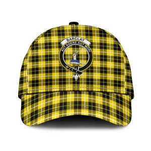 Barclay Dress Modern Tartan Classic Cap with Family Crest