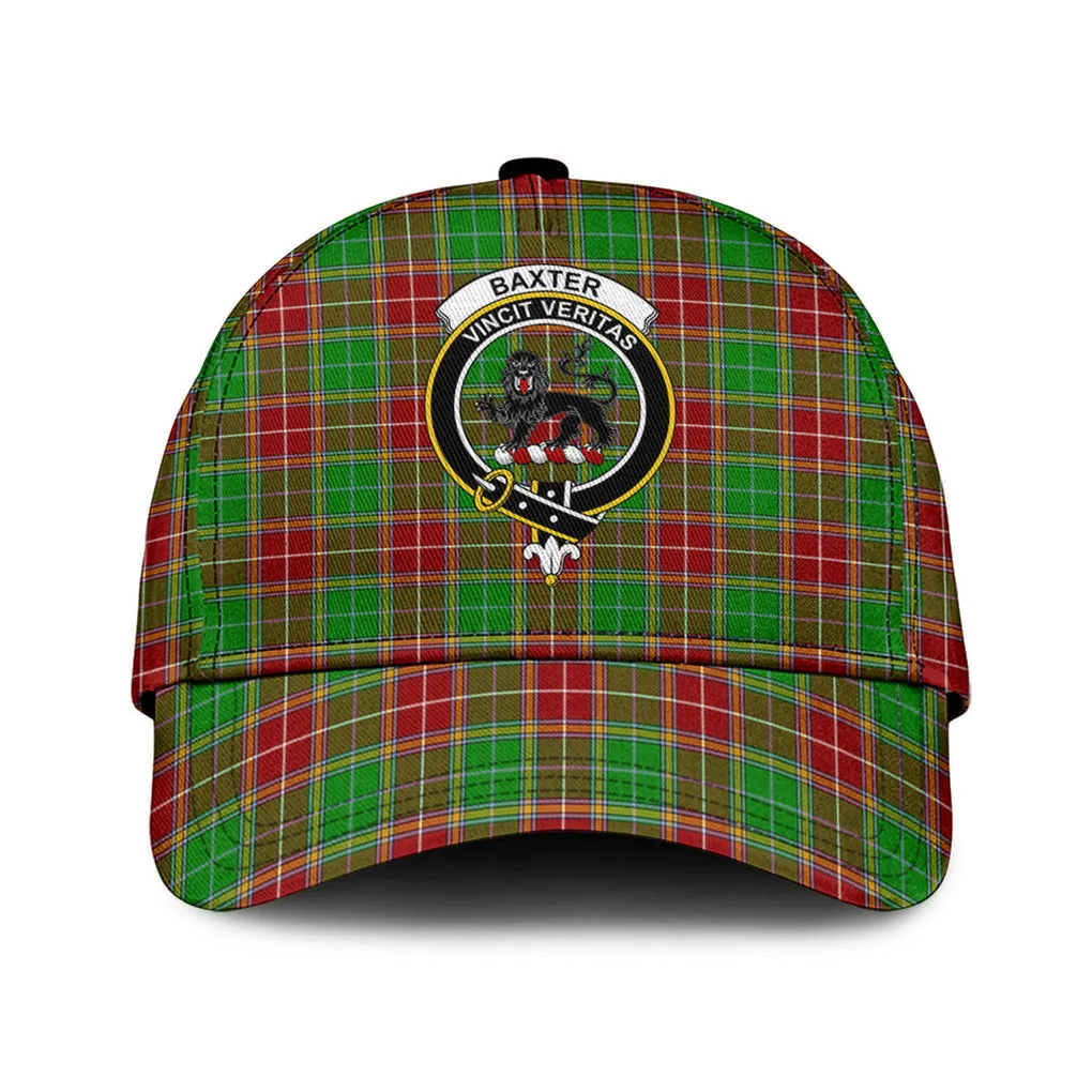 Baxter Modern Tartan Classic Cap with Family Crest