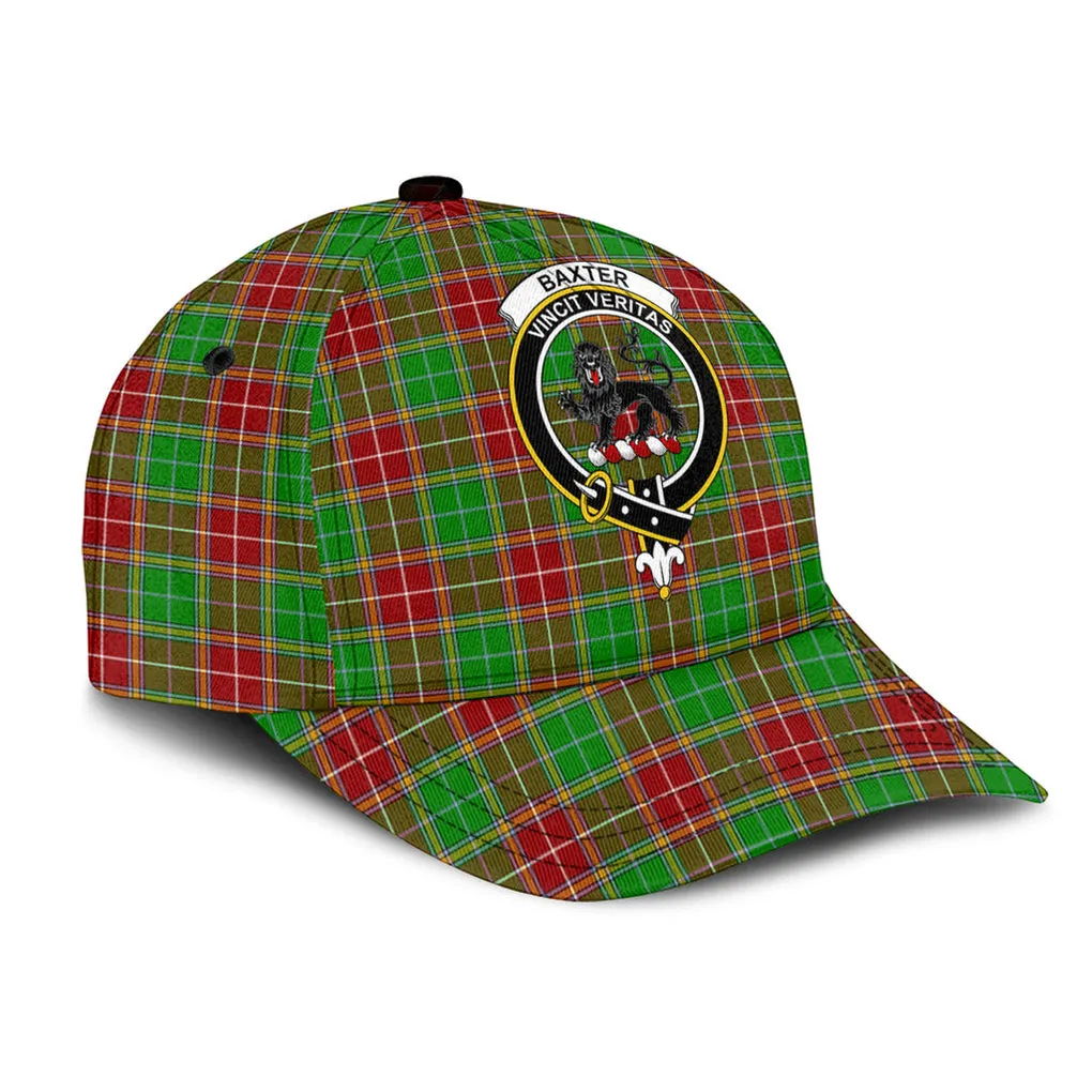 Baxter Modern Tartan Classic Cap with Family Crest