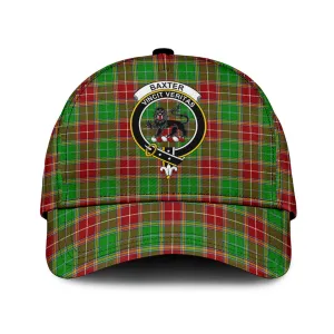 Baxter Modern Tartan Classic Cap with Family Crest