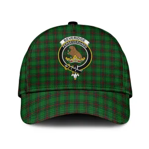 Beveridge Tartan Classic Cap with Family Crest