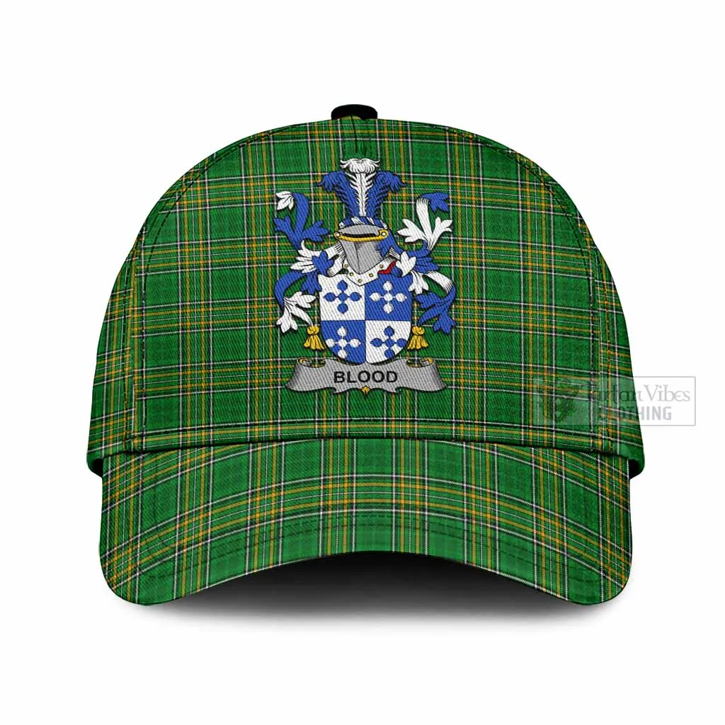 Blood Irish Clan Tartan Classic Cap with Coat of Arms