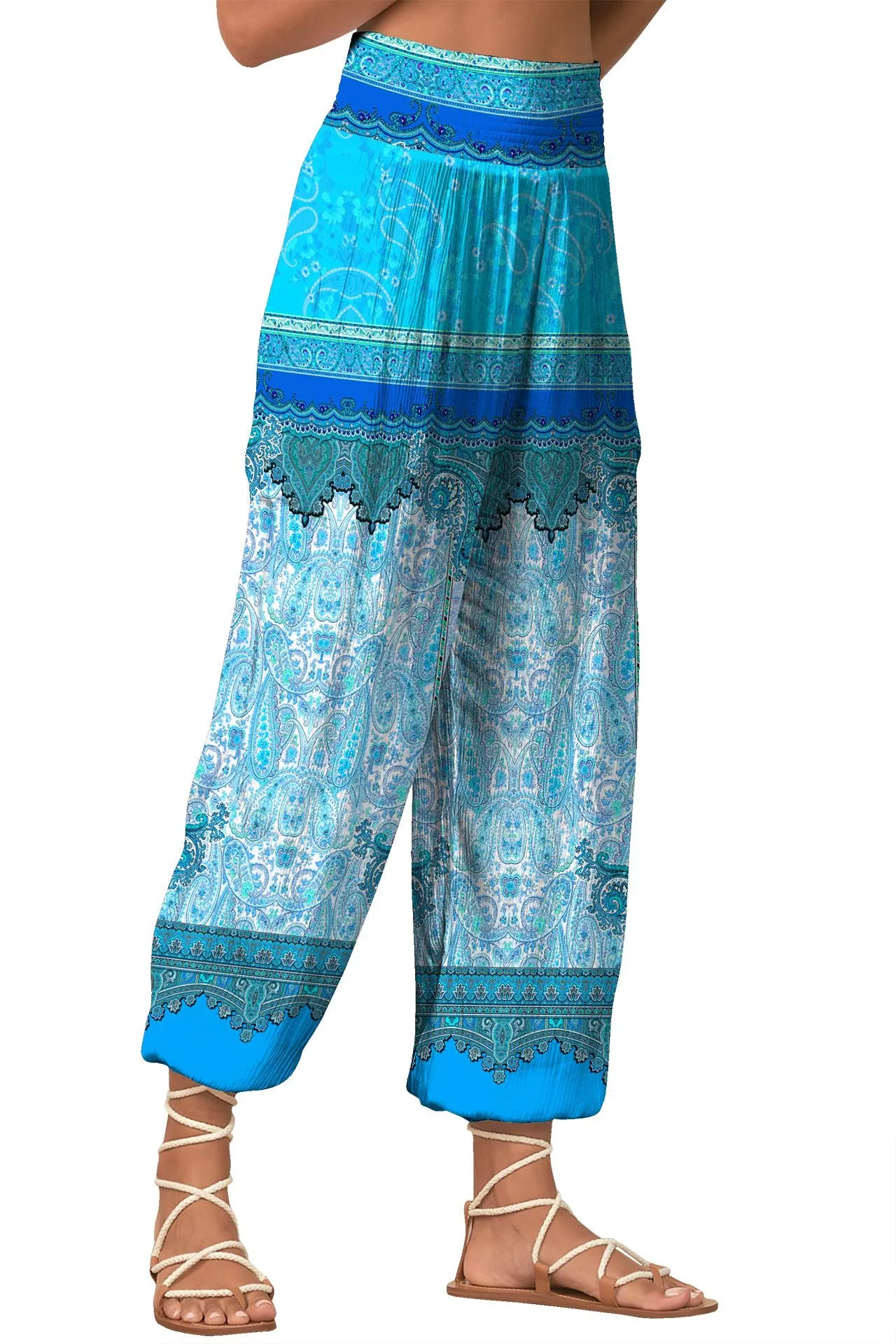 Blue Wide Leg Pants