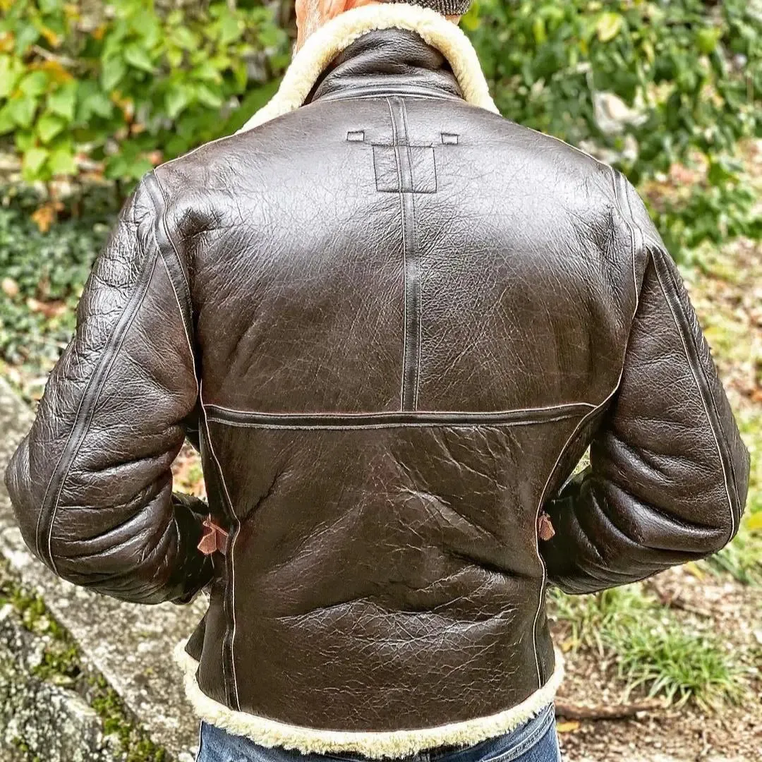 Bomber Shearling Leather Jacket