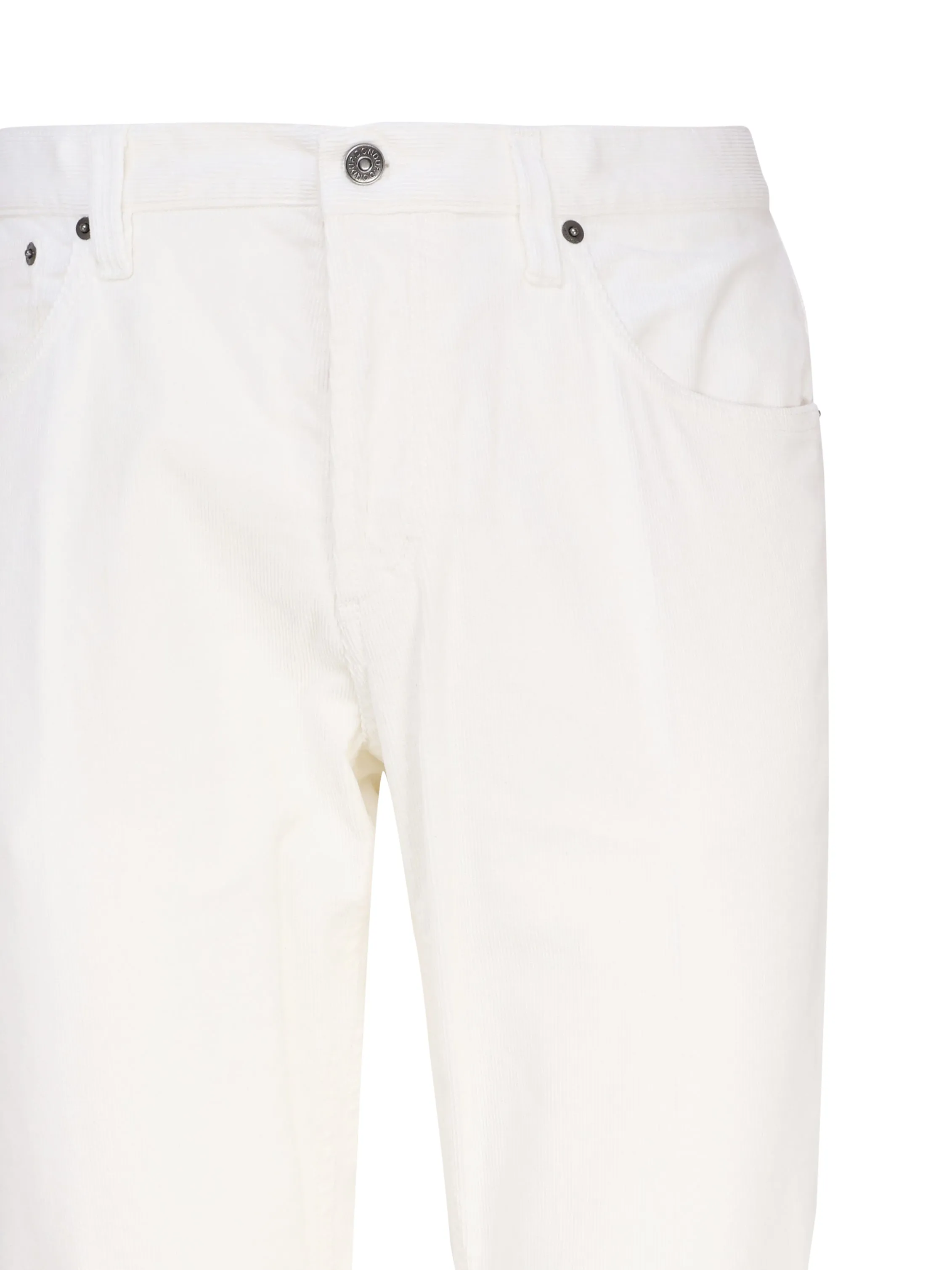 Brighton Slim White Chino Trousers