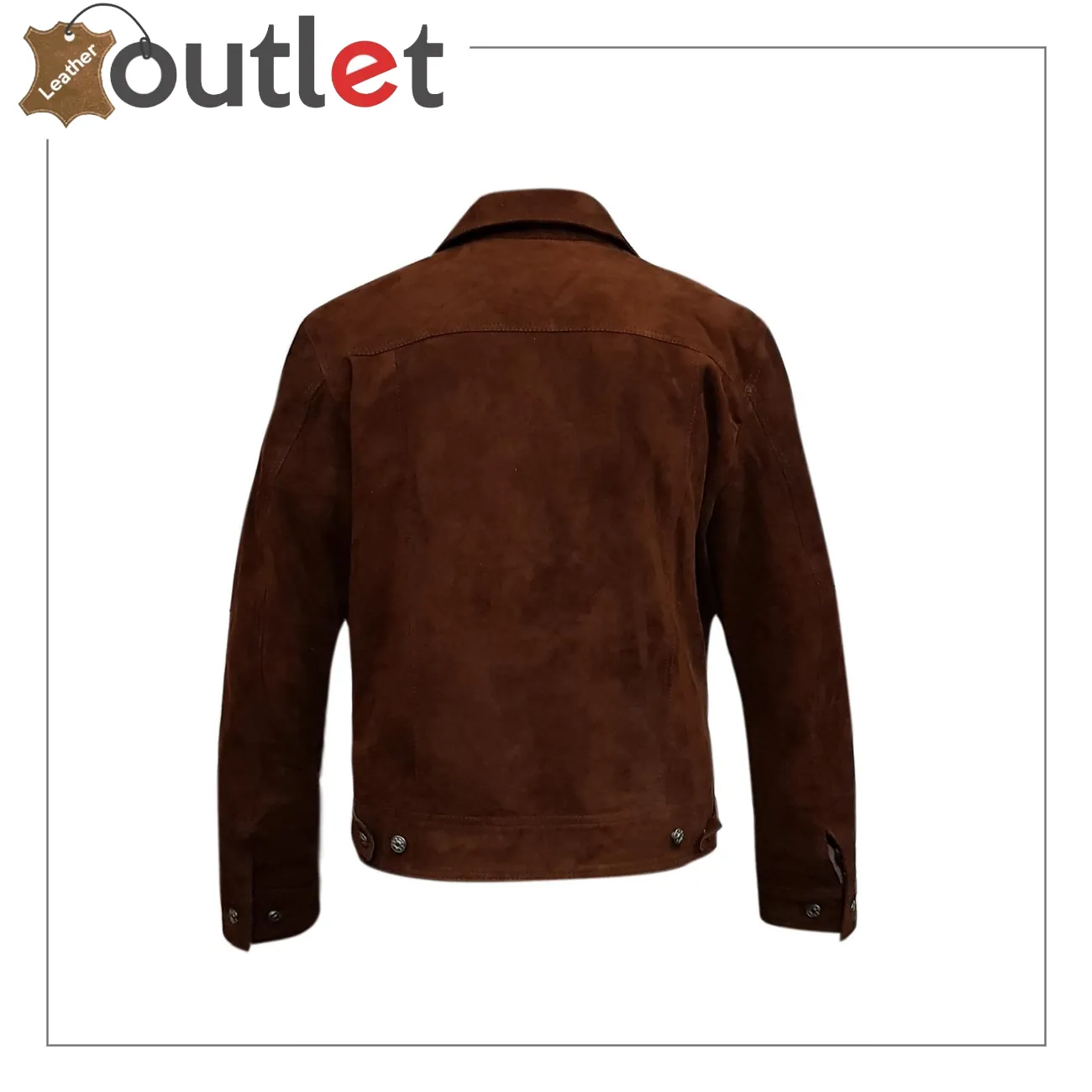 Brown Adjustable Collar Casual Shirt Soft Leather Shirt