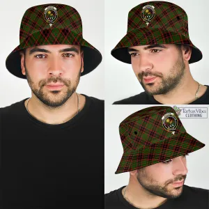 Buchan Tartan Bucket Hat with Family Crest