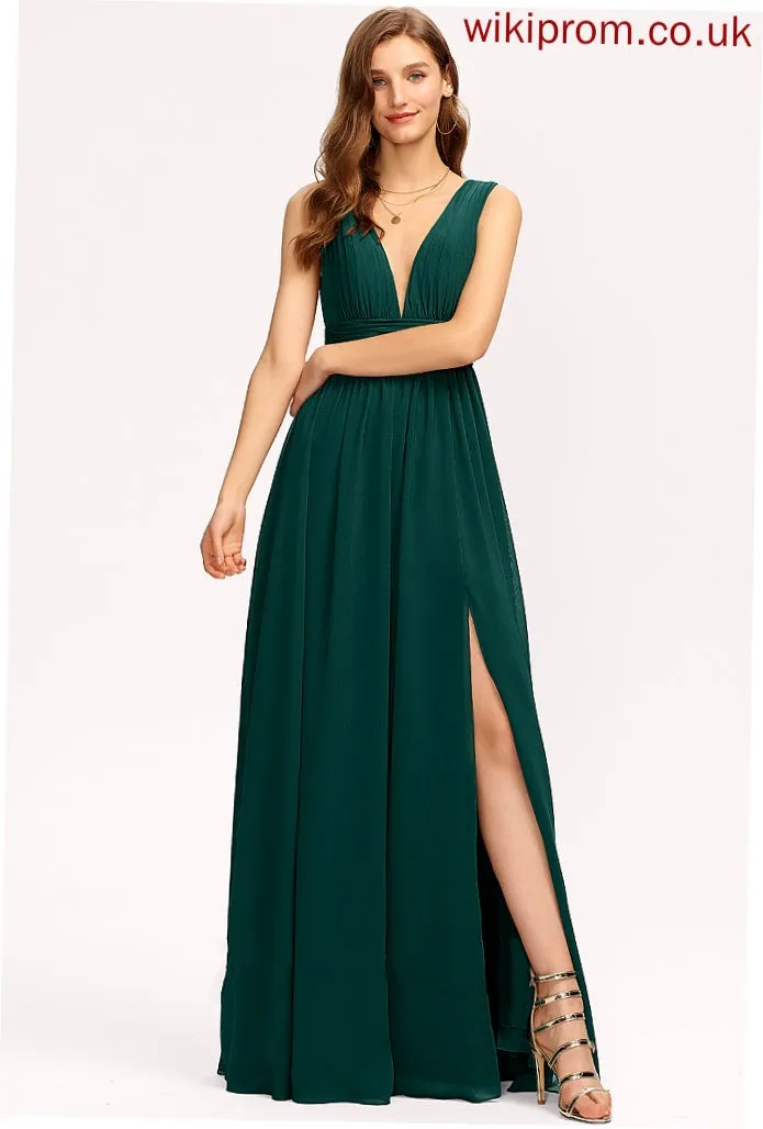 Chiffon Averi Formal Dresses Dresses A-line V-Neck