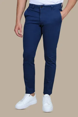 Chino Plain Slim Fit in Light Navy