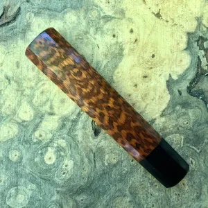 Custom Japanese Knife handle (wa handle) - Snakewood and horn