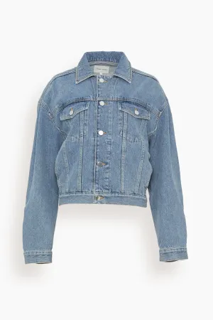 Dave Denim Jacket in Washed Light Blue