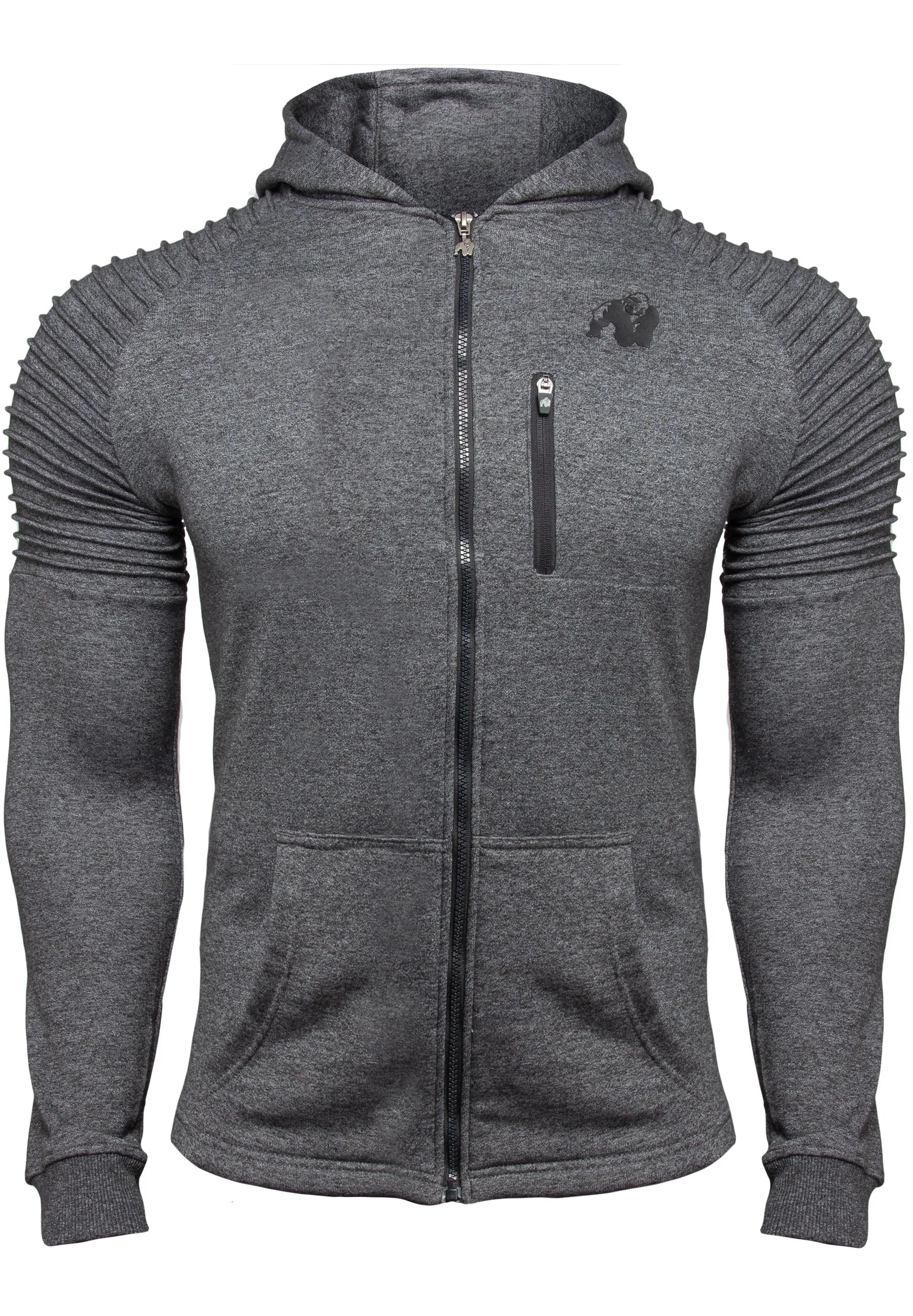 Delta Zipped Hoodie - Gray