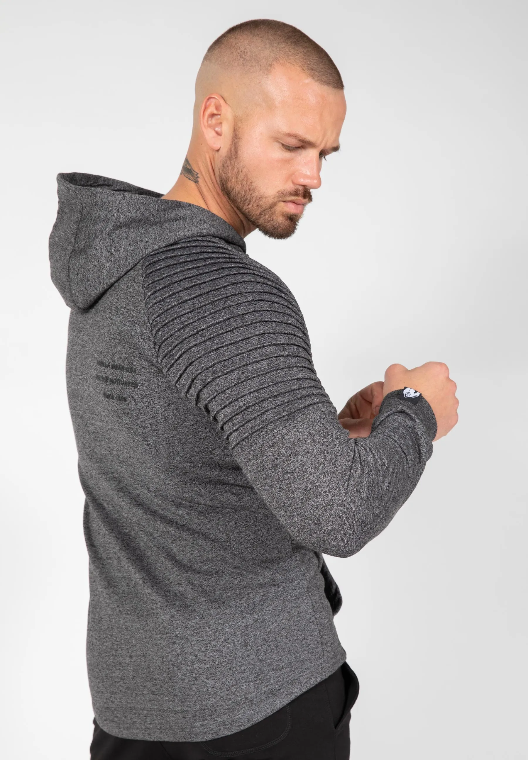 Delta Zipped Hoodie - Gray