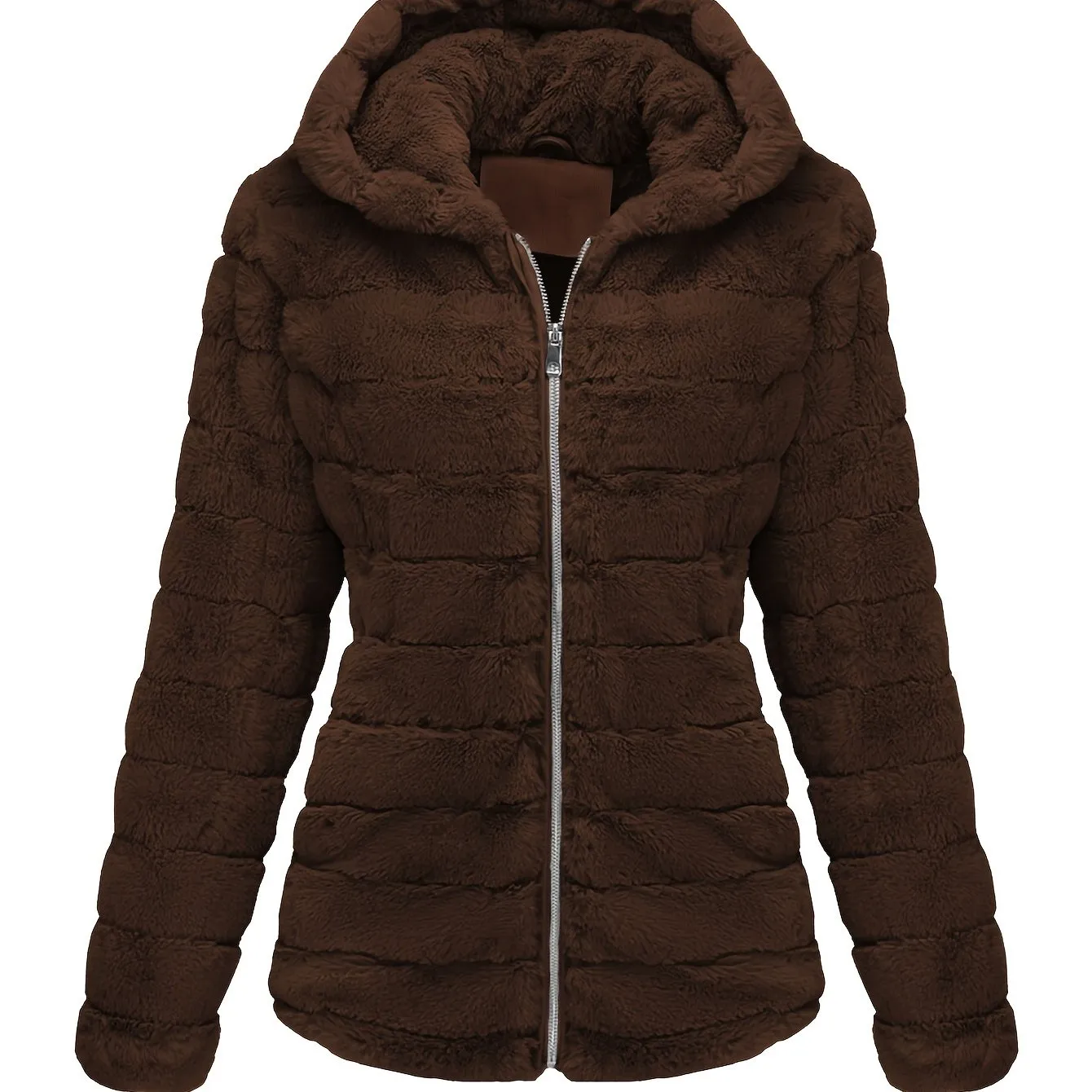 Elise | Stylish solid color teddy coat