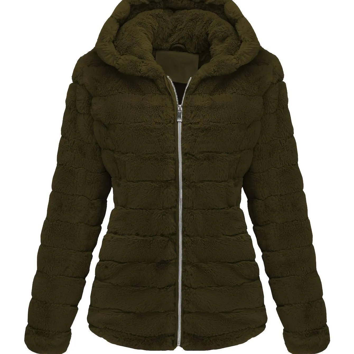 Elise | Stylish solid color teddy coat