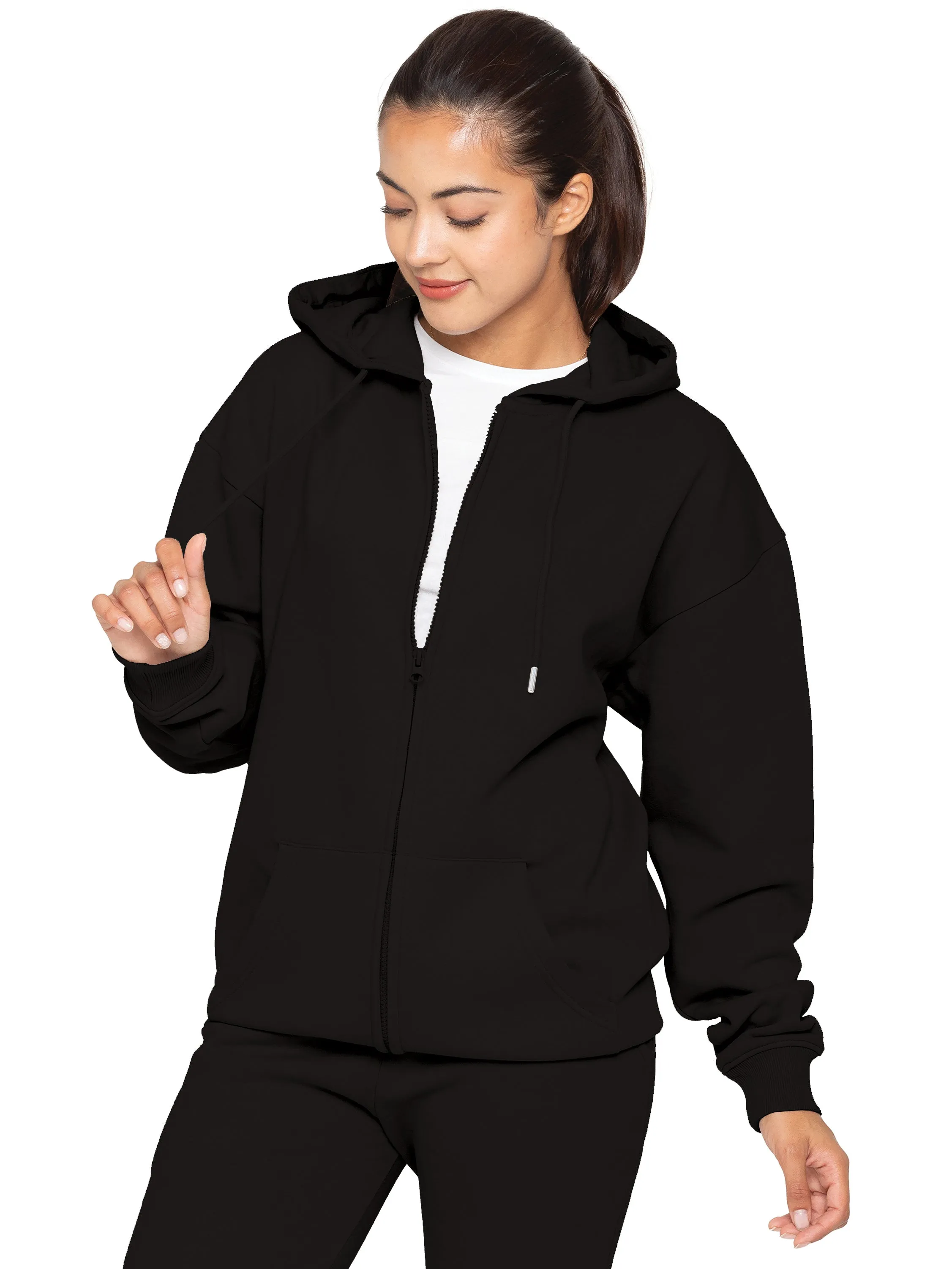 Enzo | Womens Oversized Zipped Hoodie