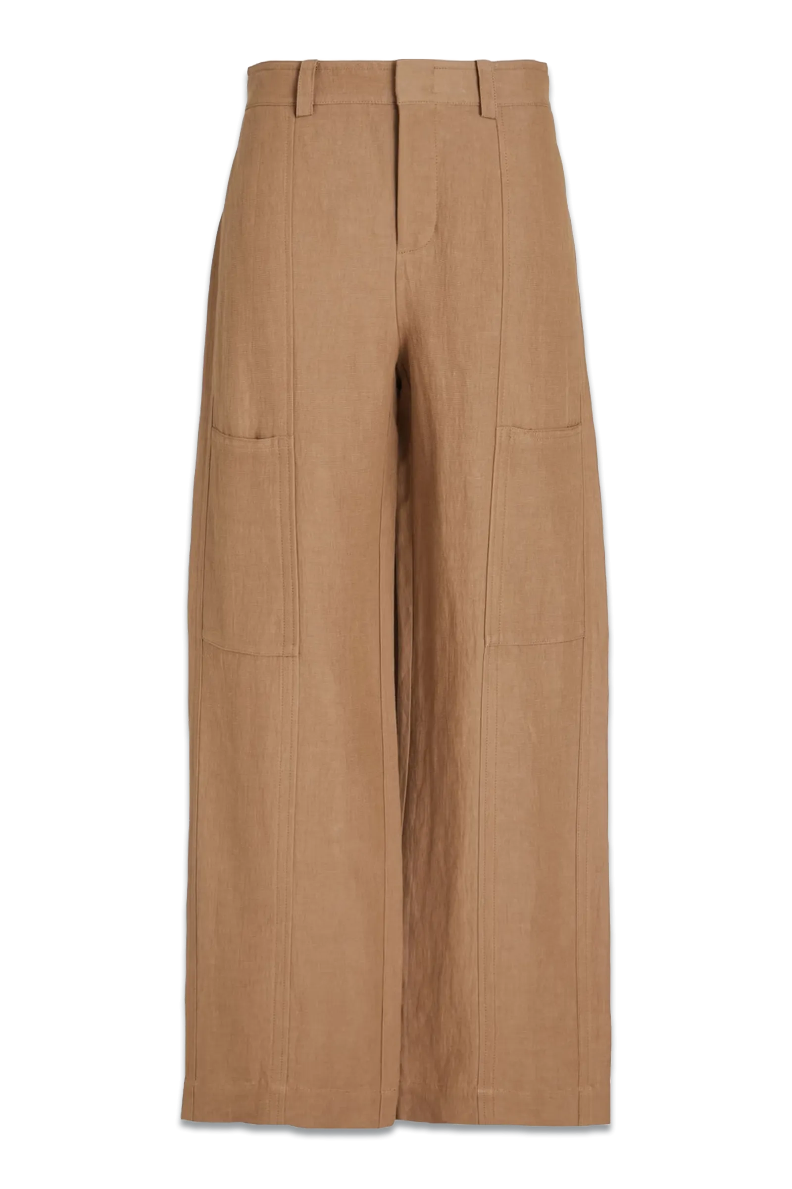 Faille Wide-Leg Pants