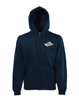 Falco Zipped Hoodie Navy