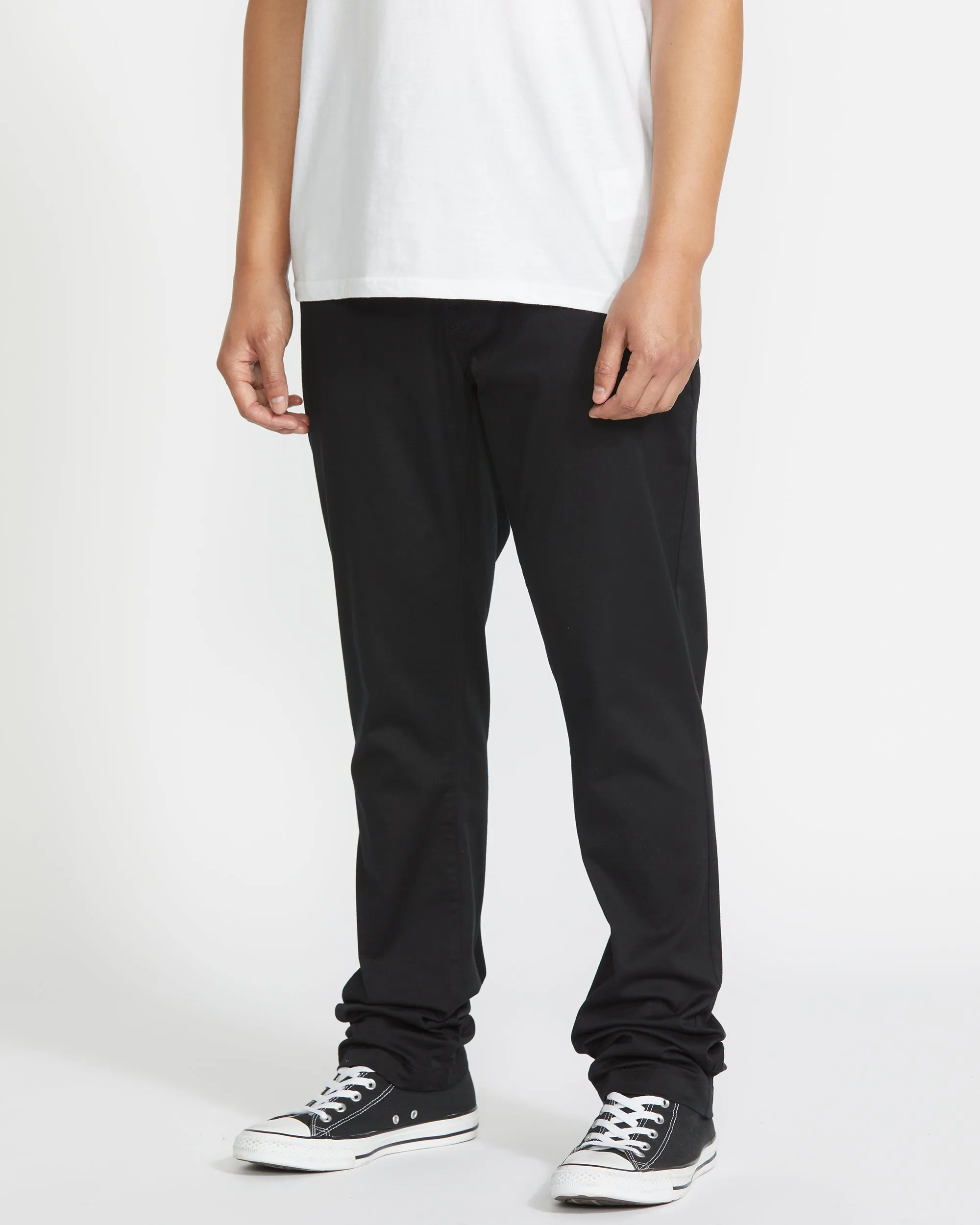 Frickin Slim Stretch Chino Trousers - BLACK