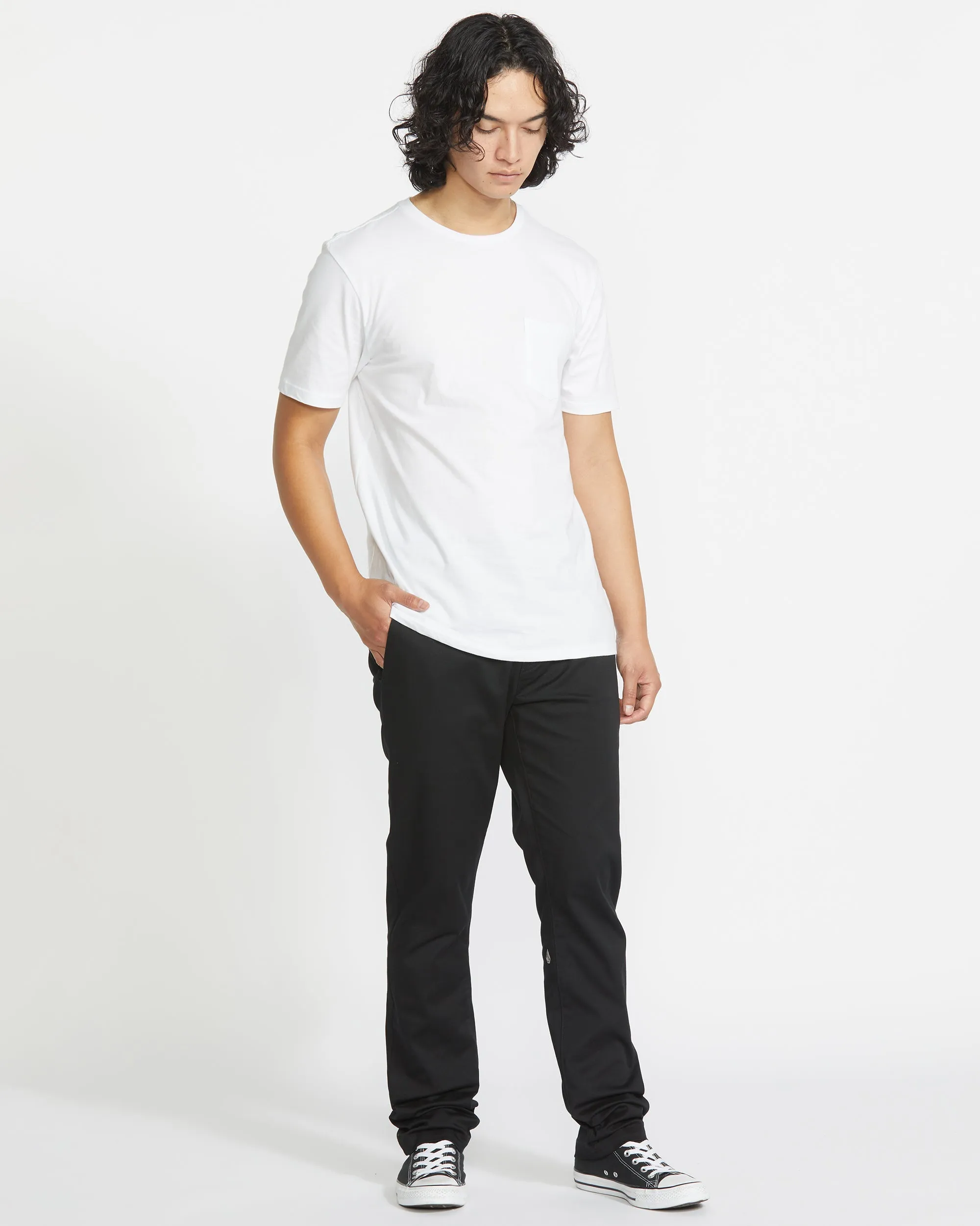 Frickin Slim Stretch Chino Trousers - BLACK