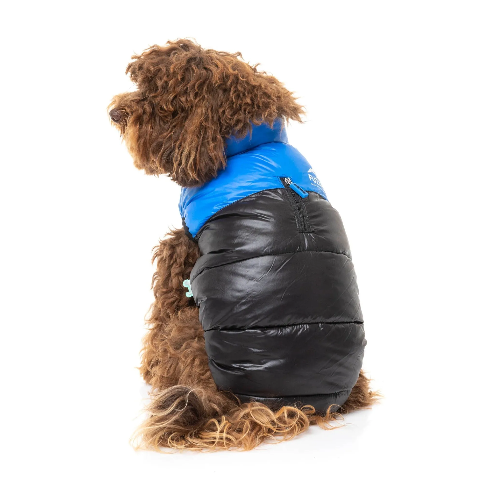 FuzzYard Apparel East Harlem Dog Puffer Jacket Blue Size 1 XXSmall***