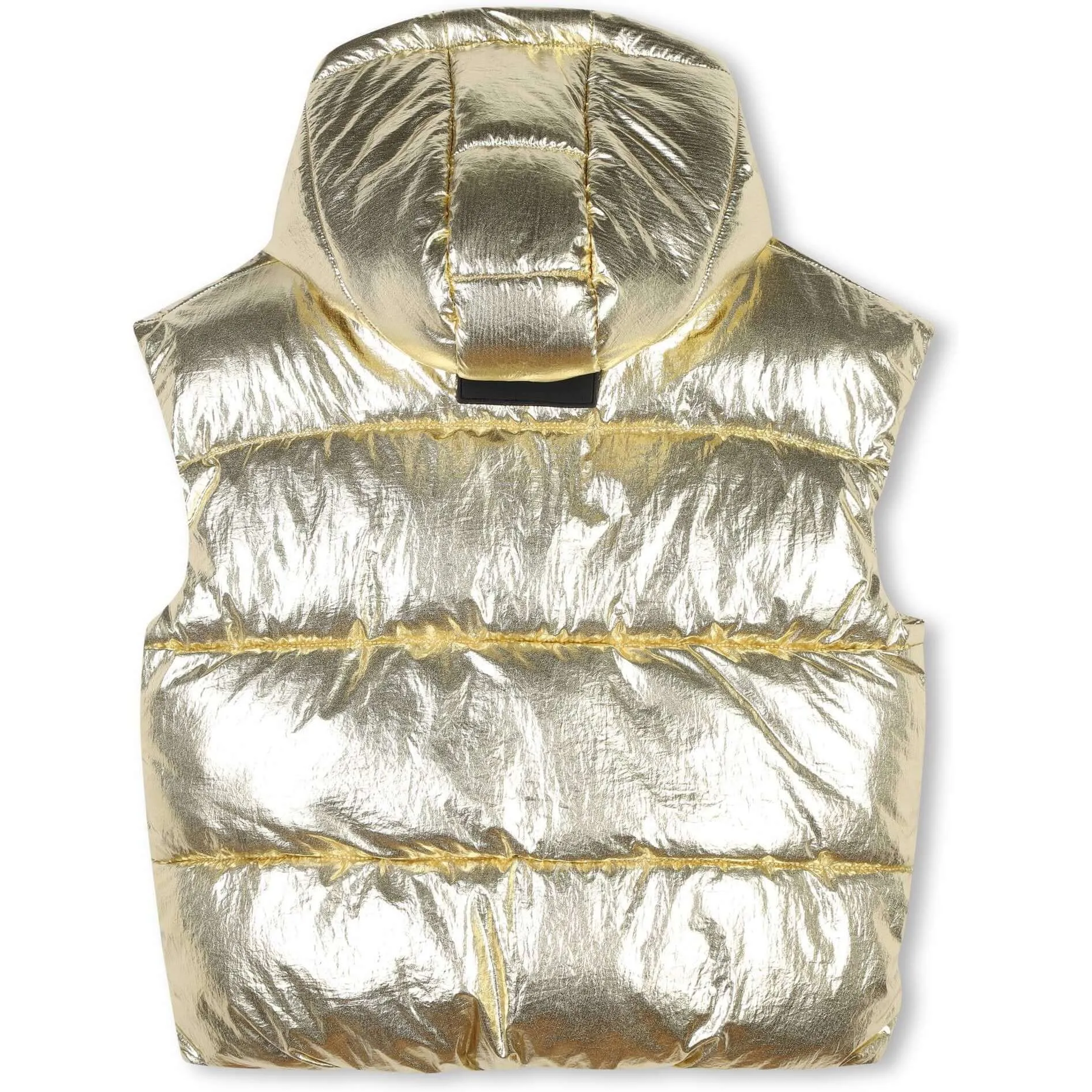 Girls Gold Puffer Gilet