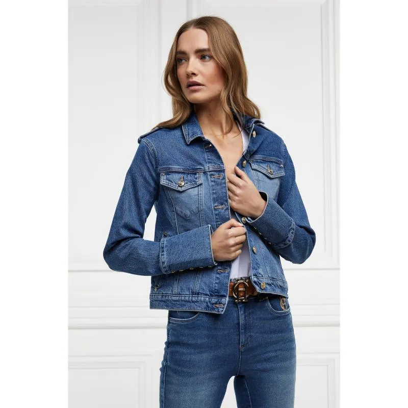 Holland Cooper Iconic Ladies Denim Jacket - Classic Indigo