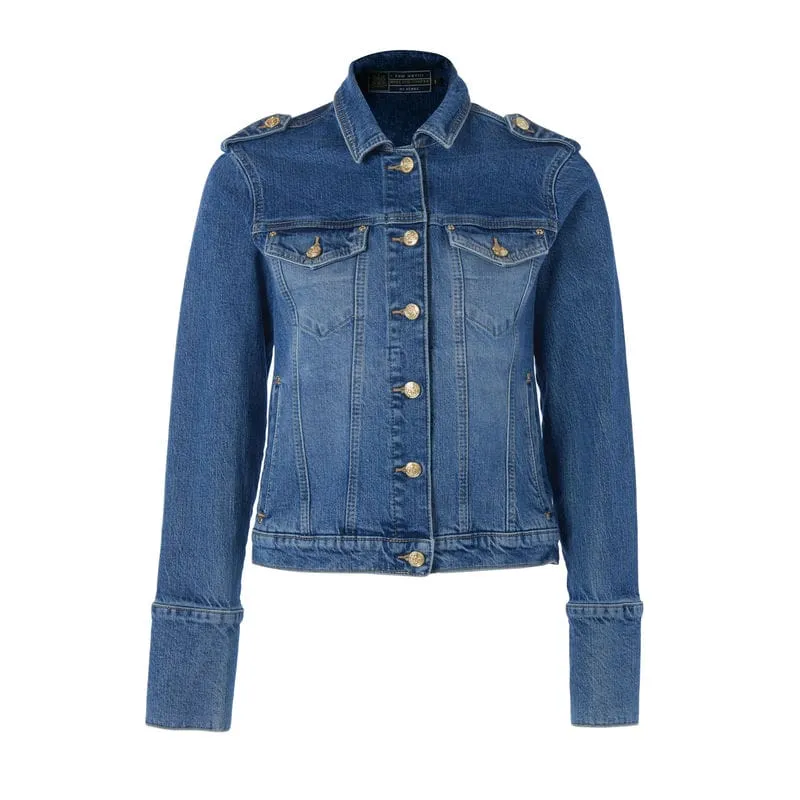 Holland Cooper Iconic Ladies Denim Jacket - Classic Indigo