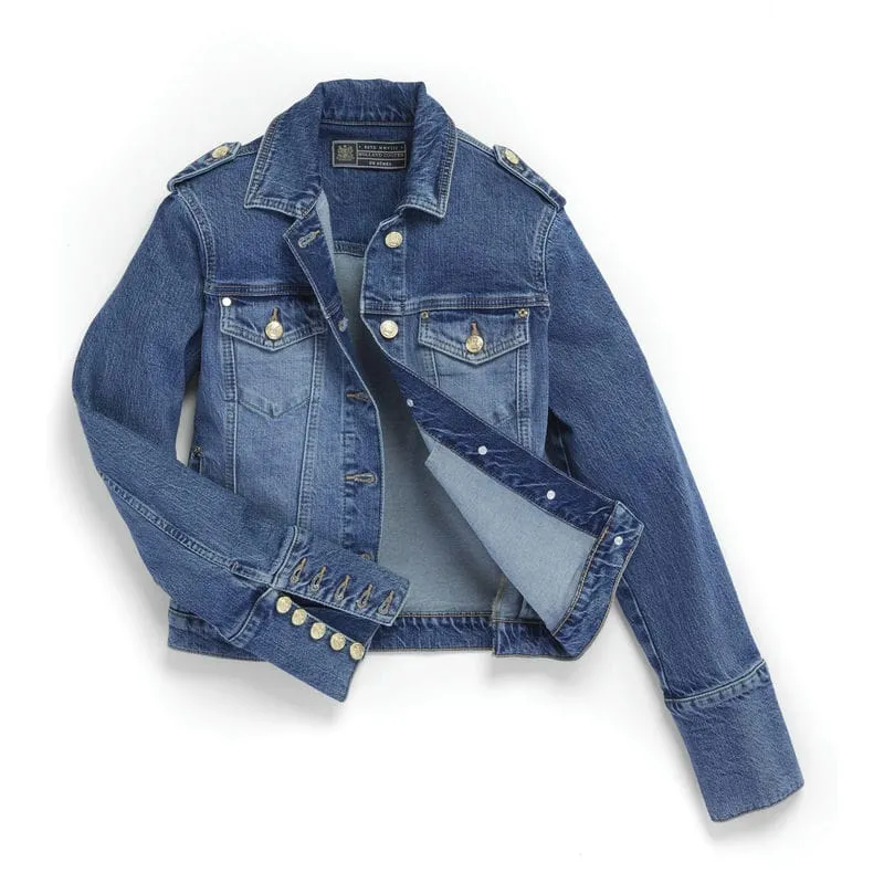 Holland Cooper Iconic Ladies Denim Jacket - Classic Indigo