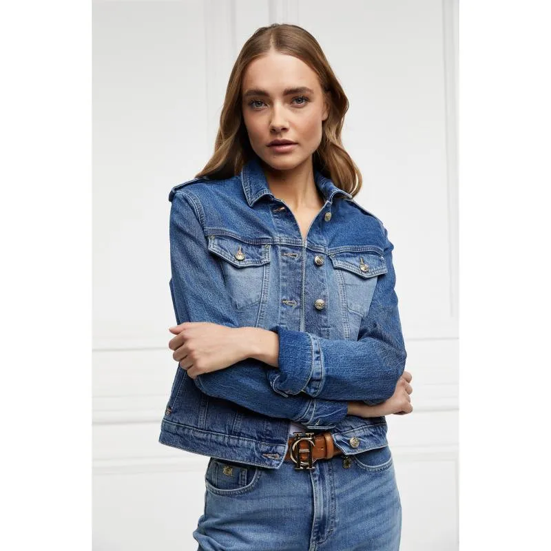 Holland Cooper Iconic Ladies Denim Jacket - Classic Indigo