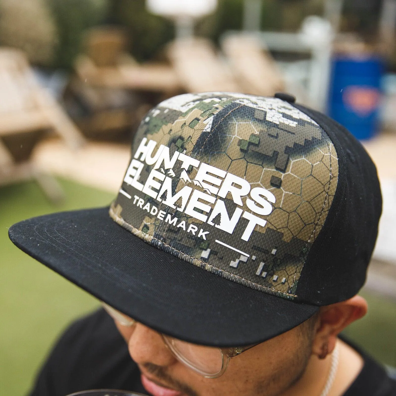 HUNTERS ELEMENT STAMP SNAPBACK BLACK/DESOLVE VEIL