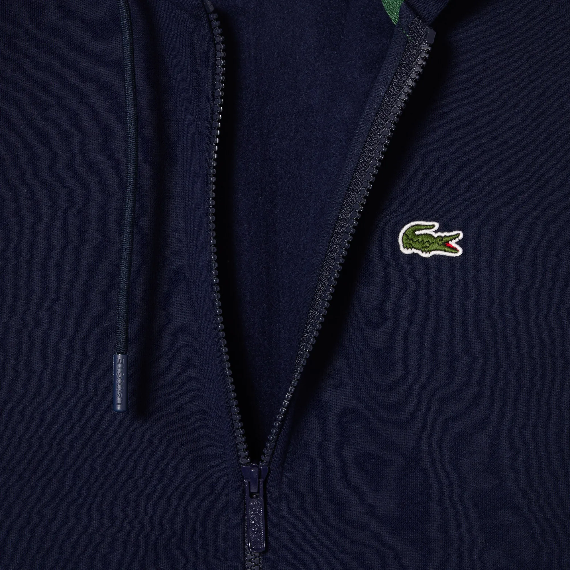 Lacoste Men's Kangaroo Pocket Fleece Zipped Hoodie