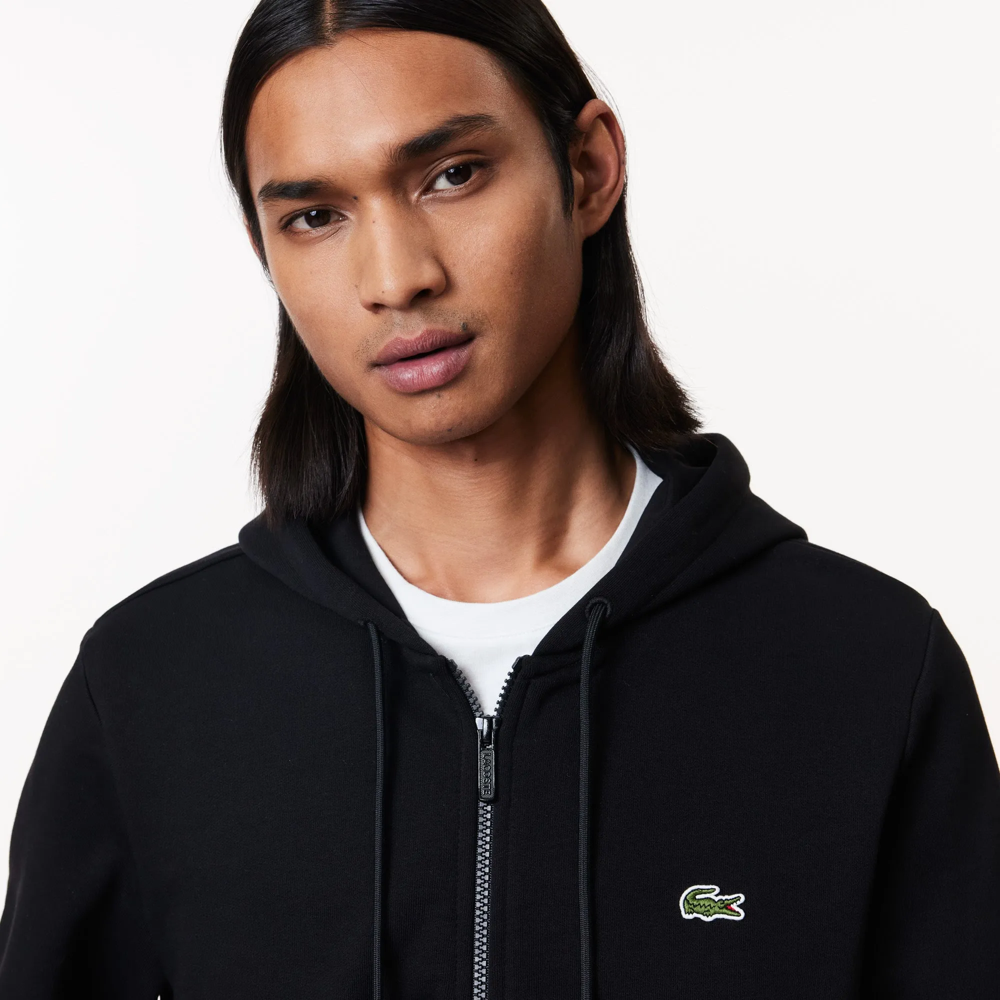 Lacoste Men's Kangaroo Pocket Fleece Zipped Hoodie