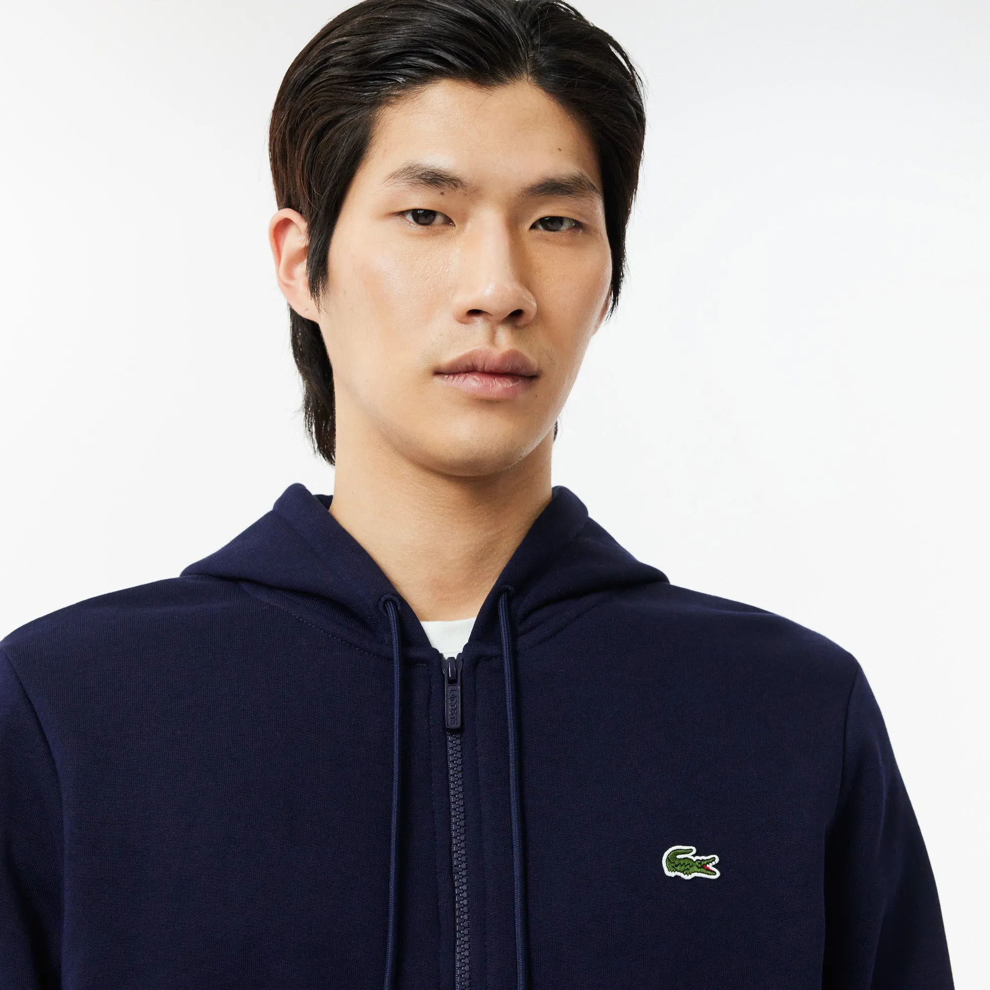 Lacoste Men's Kangaroo Pocket Fleece Zipped Hoodie