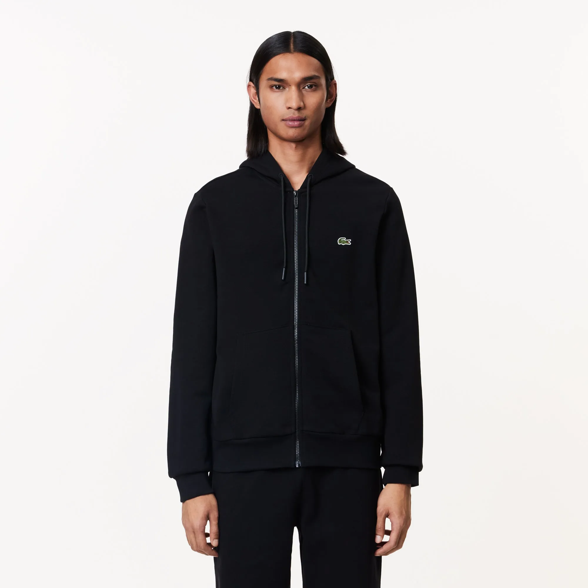 Lacoste Men's Kangaroo Pocket Fleece Zipped Hoodie