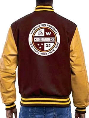 Men’s American Football Club Washington Commander Varsity Jacket | Men Varsity