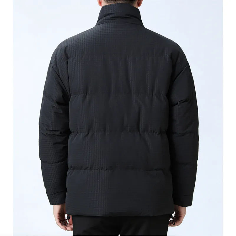 Mens Houndstooth Puffer Jacket