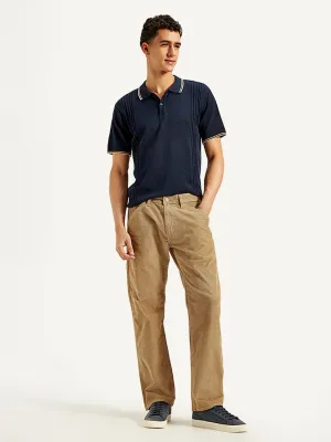 Men's Khaki Regular Fit Chinos