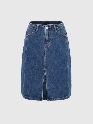 Midi Denim Skirts