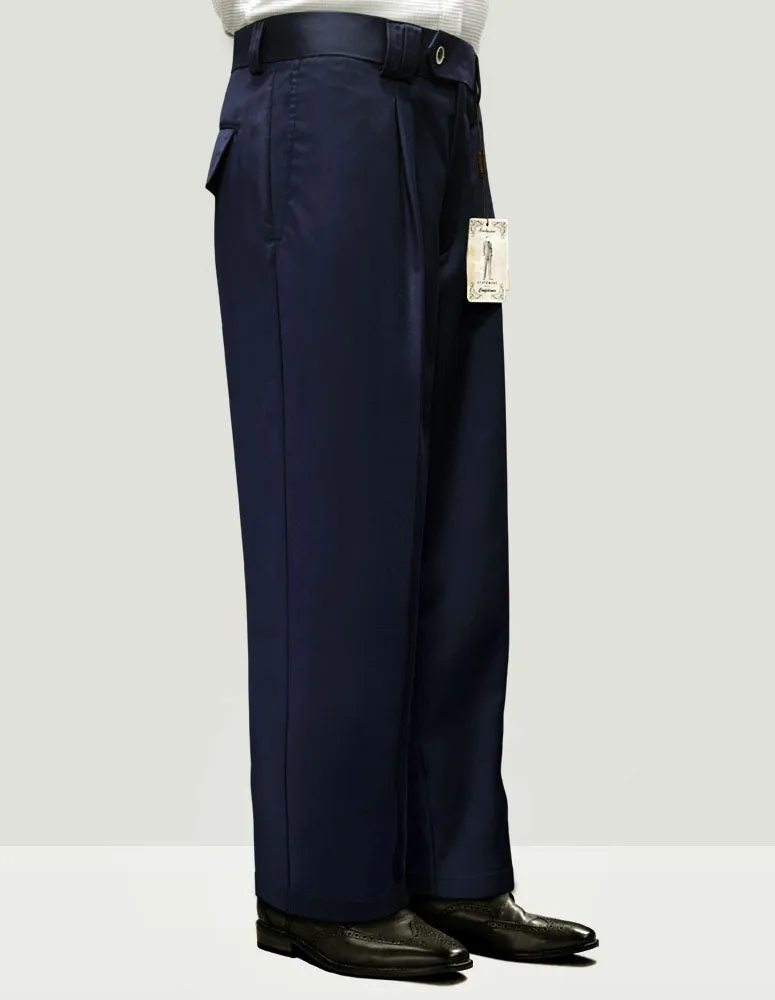 NAVY WIDE LEG DRESS PANTS