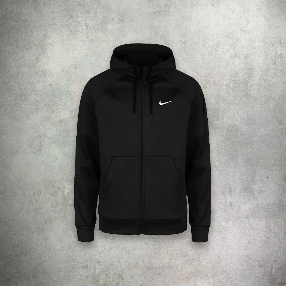 Nike Therma-Fit Full Zip Fleece Fitness Jacket Black